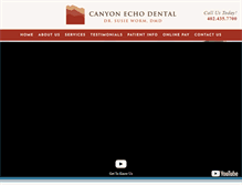 Tablet Screenshot of canyonechodental.com